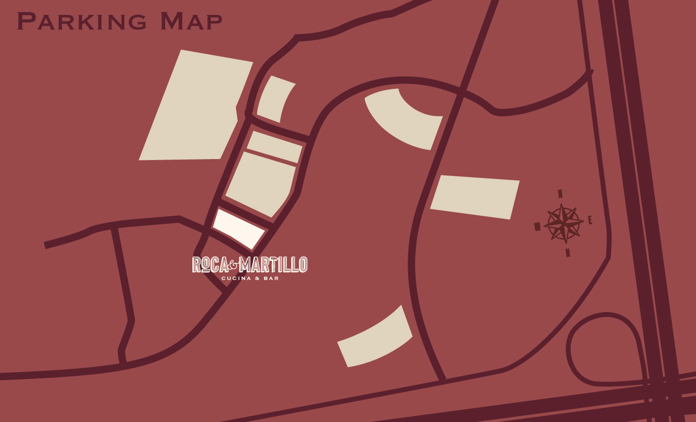 Parking Detailed Map | Roca and Martillo Restaurant at La Cantera